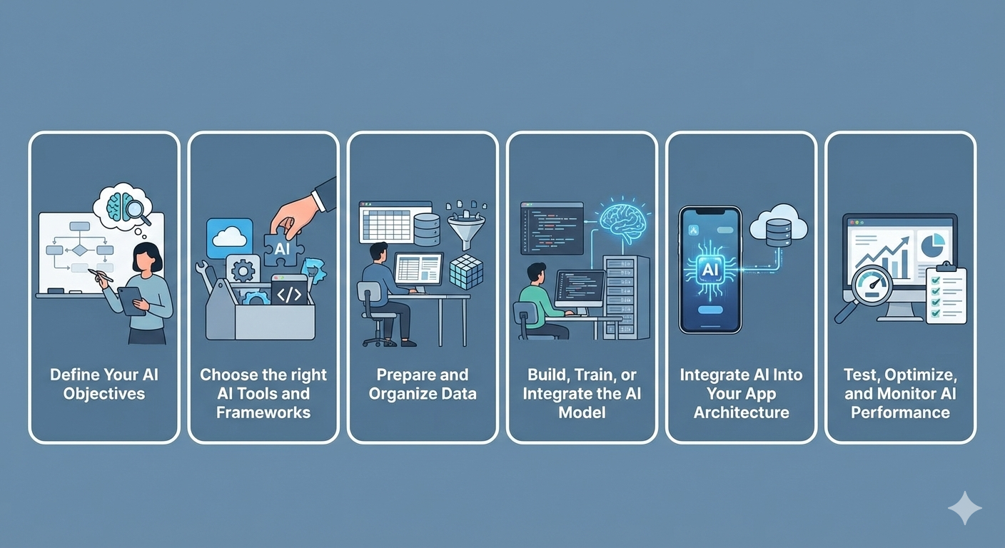 How to Integrate AI Into An App: Step-by-Step Guide