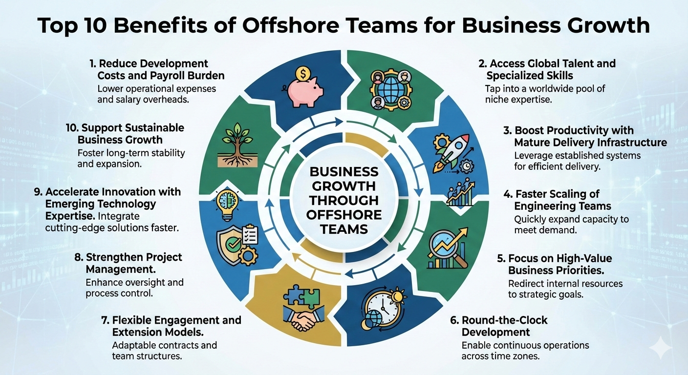 Top 10 Benefits of Offshore Teams for Business Growth