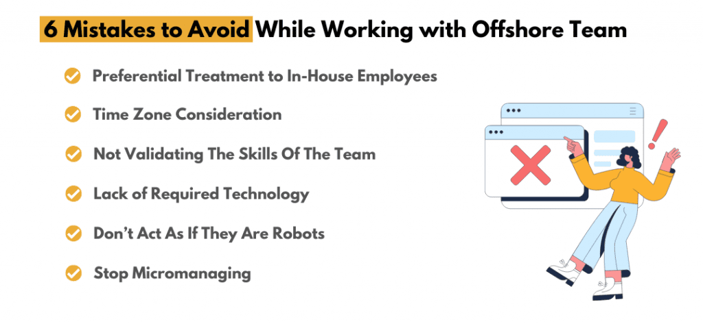 Mistakes to Avoid While Working with Offshore Team