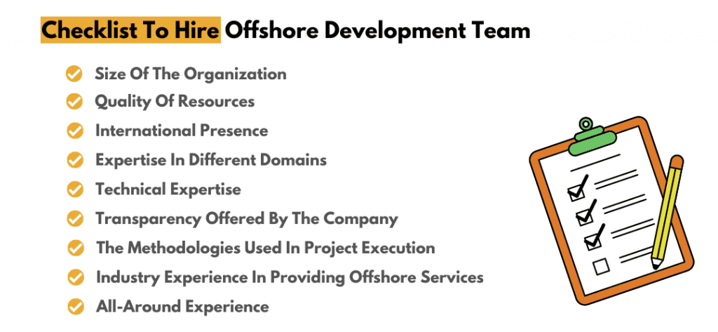 Checklist To Hire Offshore Development Team