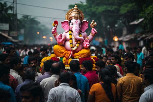 large-statue-elephant-is-crowded-street
